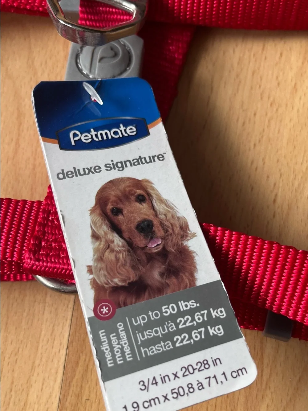 Petmate Red Deluxe Signature Dog Harness